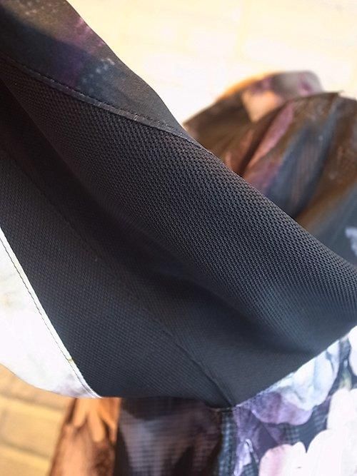 kiryuyrik/キリュウキリュウ】Vintage Flora Flare Shirt (BLACK-S