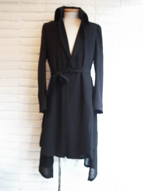 kiryuyrik/キリュウキリュウ】Voile Single Napoleon Coat (BLACK) - Karaln  (カーラル)：incarnation・nude:masahikomaruyama・kiryuyrik ・yoshiokubo・amokなど公式取扱店・通販サイト