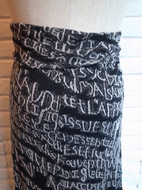 DISTORTION 3 by PR-y/NUDE:MM】 Wool Back Cut Jacquard Jersey