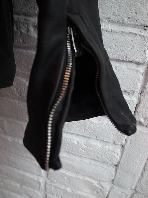 incarnation】 HEAVY WEIGHT BABY CALF LEATHER HI COLLAR ZIP incarnation】 HEAVY WEIGHT BABY CALF LEATHER HI COLLAR ZIP