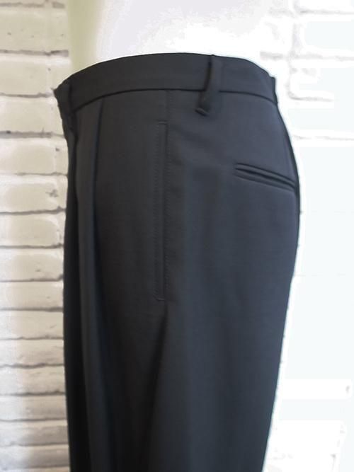 yoshiokubo/ヨシオクボ】TWIST WOOL SLACKS (BLACK) - Karaln