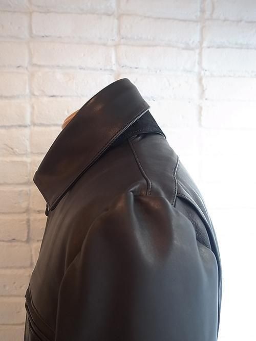 kiryuyrik/キリュウキリュウ】Sheep Leather Zip Up Riders Jacket