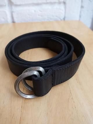 <img class='new_mark_img1' src='https://img.shop-pro.jp/img/new/icons8.gif' style='border:none;display:inline;margin:0px;padding:0px;width:auto;' />incarnation/󥫥͡CALF LEATHER BELT DOUBLE RING (BLACK)
