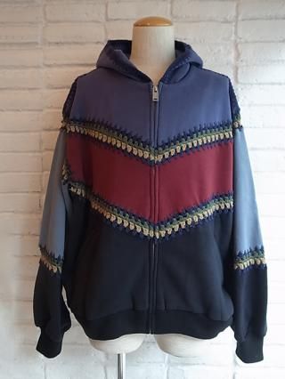 <img class='new_mark_img1' src='https://img.shop-pro.jp/img/new/icons8.gif' style='border:none;display:inline;margin:0px;padding:0px;width:auto;' />amok/⥯HAND KNITTING HOODIE (DARK MULTI)