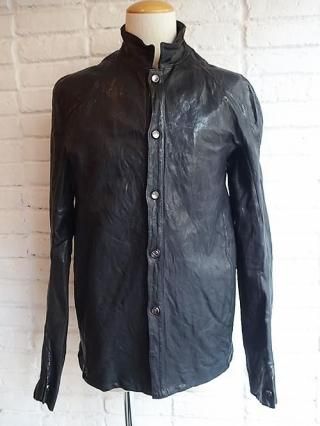 <img class='new_mark_img1' src='https://img.shop-pro.jp/img/new/icons8.gif' style='border:none;display:inline;margin:0px;padding:0px;width:auto;' />incarnationSHEEP LEATHER SHIRT B/D LINED JS-2 (91NBK/BLACK EDITION)
