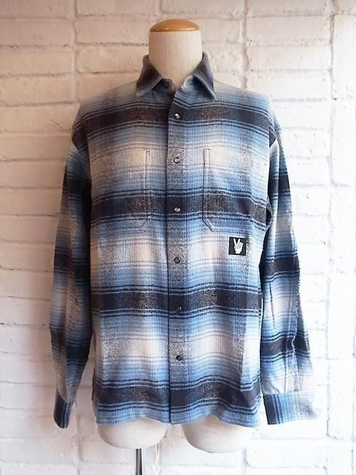 roarguns/ロアーガンズ】C/SILK CHECK SH (SAX BLUE) - Karaln