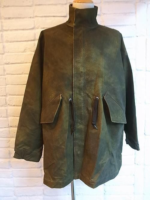 25AW新品amok FLOCKING ECO LEATHER COATアモク amok/アモク】FLOCKING ECO LEATHER COAT (YELLOW) - Karaln (カーラル