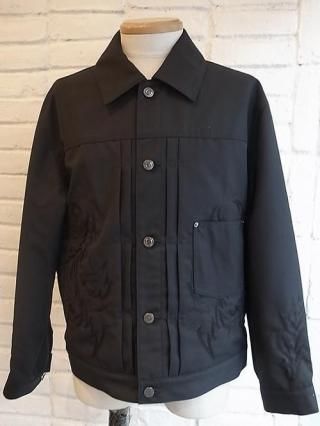 <img class='new_mark_img1' src='https://img.shop-pro.jp/img/new/icons8.gif' style='border:none;display:inline;margin:0px;padding:0px;width:auto;' />A NOVEL DAY.HIGH COUNT GABARDINE  EMBROIDERY BL (BLK x BLK)