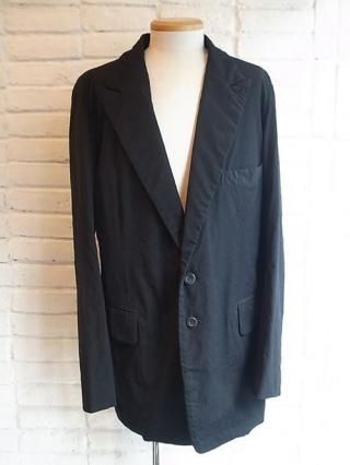 <img class='new_mark_img1' src='https://img.shop-pro.jp/img/new/icons8.gif' style='border:none;display:inline;margin:0px;padding:0px;width:auto;' />nude:masahiko maruyamaWool Cotton Twill JACKET (MULTI BUTTONS ON THE BACK) (BLACK)