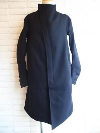 <img class='new_mark_img1' src='https://img.shop-pro.jp/img/new/icons8.gif' style='border:none;display:inline;margin:0px;padding:0px;width:auto;' />incarnation/󥫥͡WOOL 100% HIGH NECK FRY FRONT BTN COAT LINED JCP-4B (BLACK)