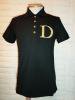 【DRESSCAMP/ドレスキャンプ】D刺繍ポロシャツ(BLACK)
