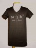 wjk/֥른wjk base open memorial V neck T-shirts(BLK)