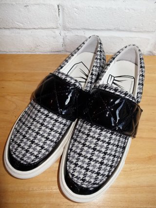 【SUPERTHANKS】スリッポン shoes(GRAY hound tooth)