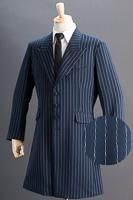ロングジャケット・Zoot Jacket  ペンシルストライプ　ネイビーブルー #0255の画像