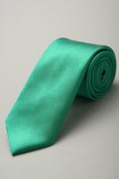 サテンネクタイ 全37色グリーン