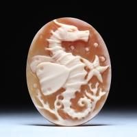 動物モチーフのシェルカメオルース&ペンダント&リング