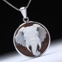 CAMEO Ciro Accanito作 シェルカメオ K18 SILVERペンダント
