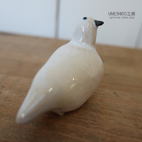 冬毛雷鳥のオブジェ 【UMESHISO工房】 - ca*n*ow online shop