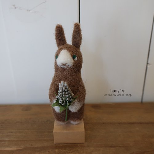 ウサギ（羊毛人形）置物1 【hacy's】 - ca*n*ow online shop