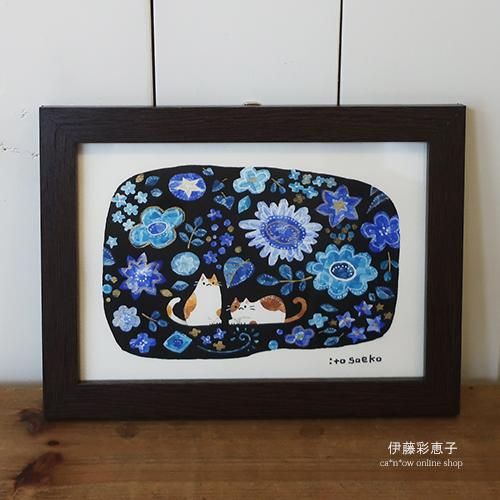 原画『flower,n.』 Nさま専用（原画）錦秋の時間【SMサイズ／水彩画