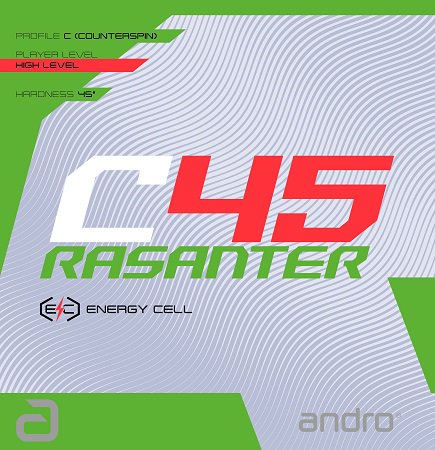 andro Rasanter C48卓球ラバー 素っ気 赤2.0mm