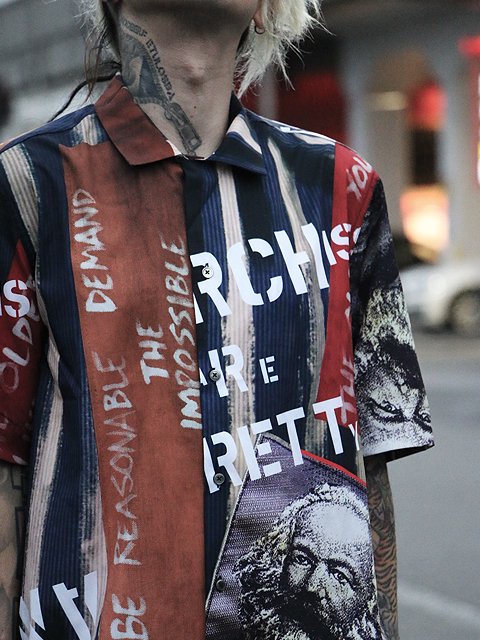 Open collar Shirt /Anarchy