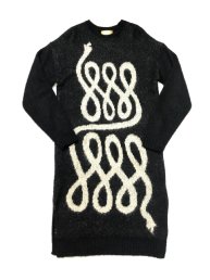 Uroboros Long Knit Sweater/Black