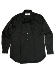 Ribbon Shirt/ BLACK Paisley