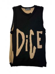 DiCE Long KnitVest/ BLACK<img class='new_mark_img2' src='https://img.shop-pro.jp/img/new/icons2.gif' style='border:none;display:inline;margin:0px;padding:0px;width:auto;' />