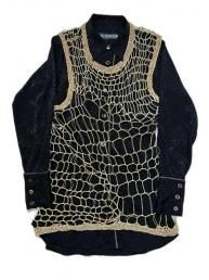 LongKnit Vest /Gold<img class='new_mark_img2' src='https://img.shop-pro.jp/img/new/icons2.gif' style='border:none;display:inline;margin:0px;padding:0px;width:auto;' />