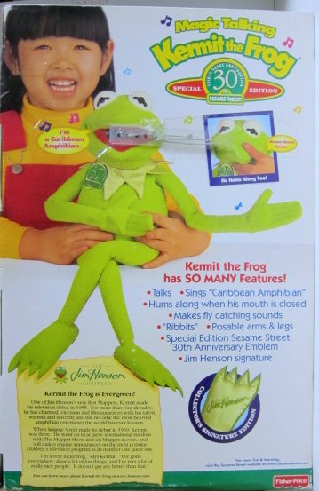 1999 Magic Talking Kermit the Frog ぬいぐるみ - PopSoda Web Shop