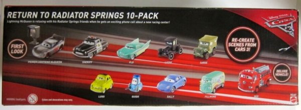 MATTEL CARS 3 RETURN TO RADIATOR SPRINGS 10-PACK - PopSoda Web Shop