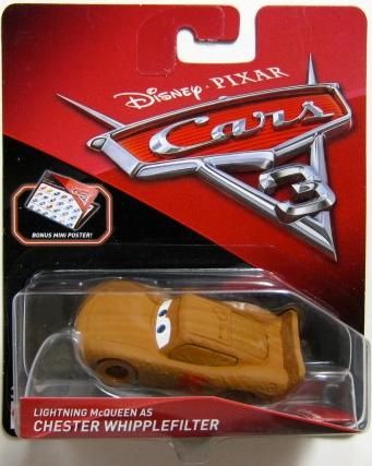 MATTEL CARS 3 LIGHTNING McQUEEN as CHESTER WHIPPLEFILTER