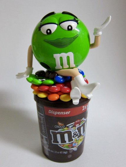 M&M'S チョコレート ディスペンサー グリーン