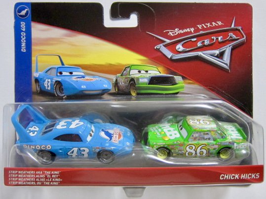 ディズニー ピクサー カーズ マテル ストリップウェザーズ aka キング u0026 チックヒックス ミニカー Disney Pixar Cars  Mattel