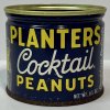 70's PLANTERS  MR. PEANUT  Cocktail PEANUTS Tin Can
