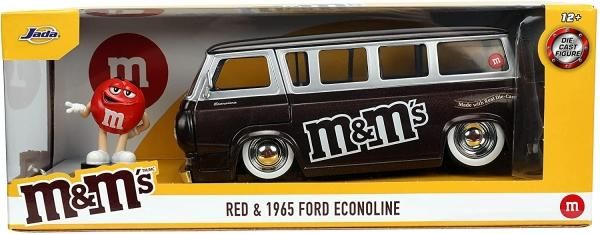 2021 M&M'S レッド & 1965 フォード エコノライン ミニカー