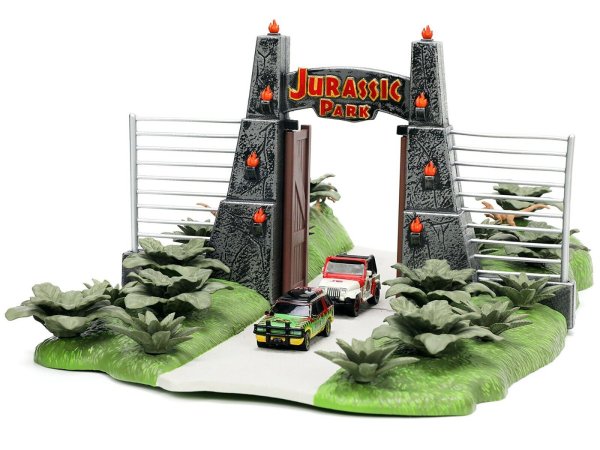 Jada Toys ジュラシックパーク ジオラマ & ミニカー セット