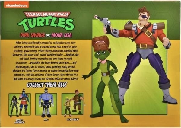 NECA ミュータントタートルズ ダークサベージ & モナリザ フィギュアセット