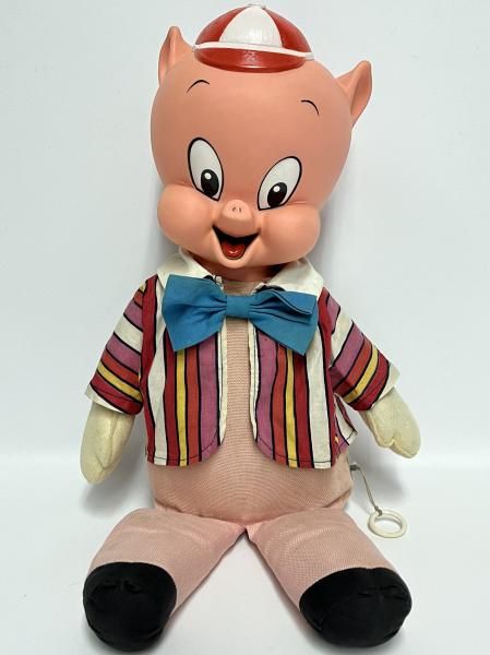 1962 マテル ルーニーテューンズ ポーキーピッグ ぬいぐるみ