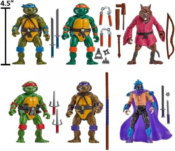 ミュータント・タートルズ フィギュア6体セット ミュータントタートルズ変形フィギュア(1992年)6体セット - メルカリ