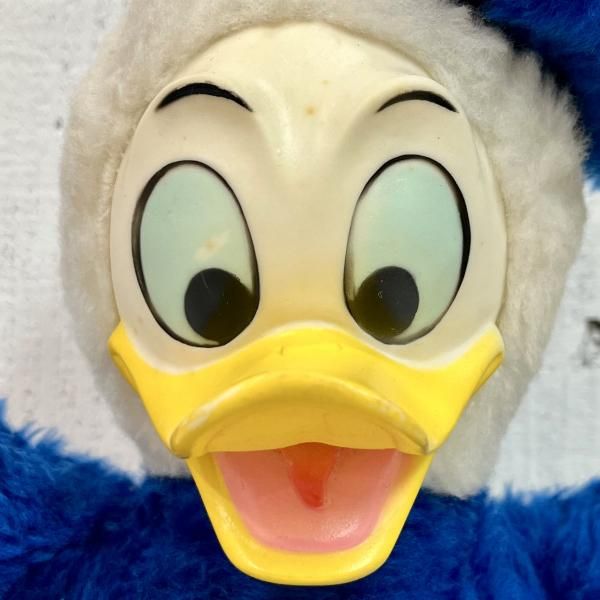 70's ディズニー ドナルドダック ラバーフェイス ぬいぐるみ
