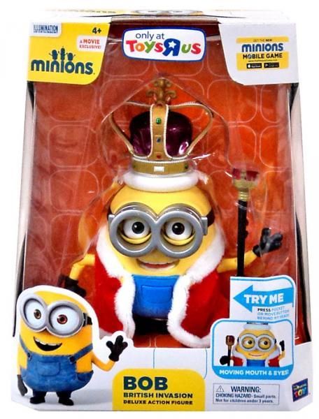 Minions (King) Bob British Invasion Deluxe Action Figure