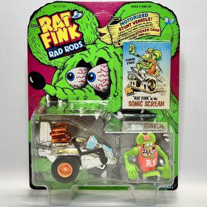 1990 Kenner RAD RODS RAT FINK in his SONIC SCREAM