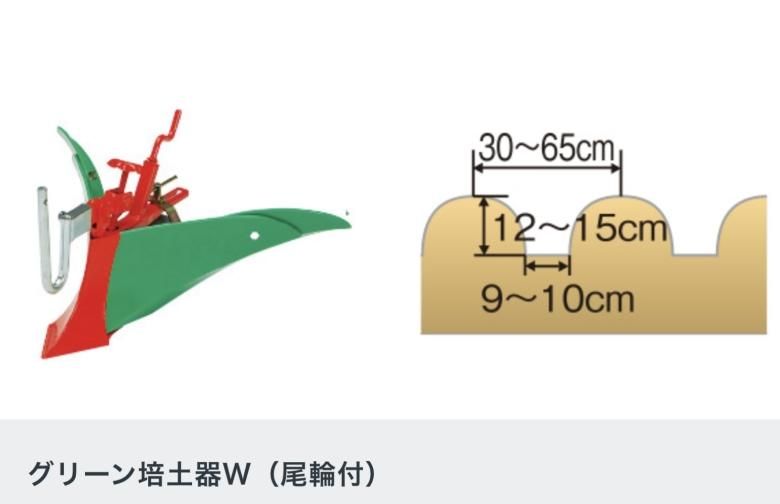 ピアンタFV200用グリーン培土器W（尾輪付）W 品番11506 - ホンダ