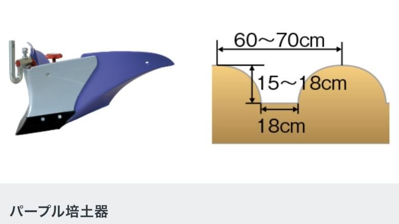 サラダFF3000・FFV300・FF500用パープル培土器 品番11631 - ホンダ
