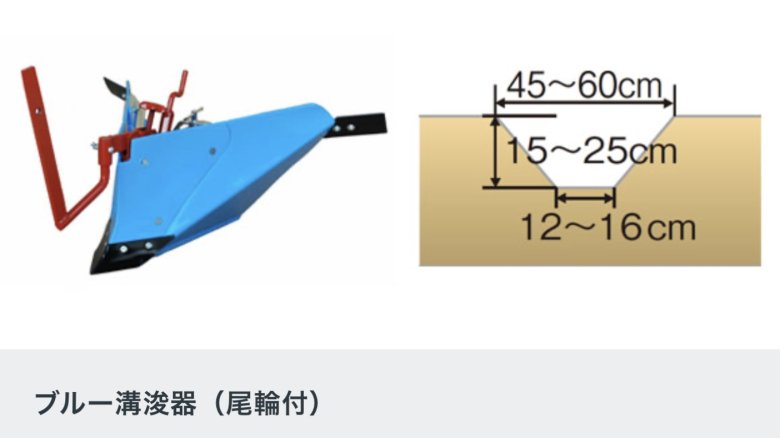 ラッキーマルチFU700用ブルー溝浚器（尾輪付） 品番11978 - ホンダパワープロダクツ製品・パーツ販売のホンダガーデン・オンラインショップ