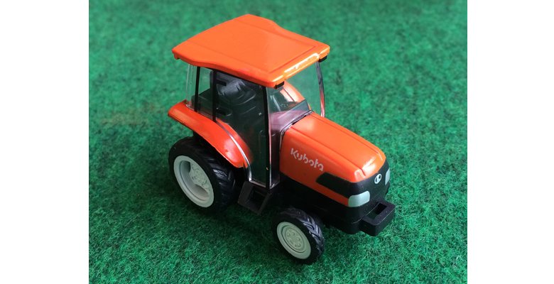おもちゃクボタ プルバックカー　トラクタ（パワクロ）　単品