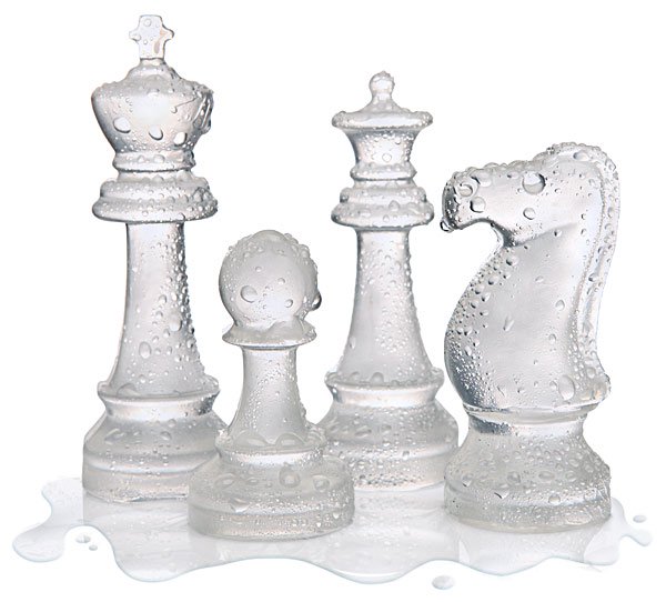 チェスの駒が作れる製氷皿。愛しのあの人に「チェックメイト 