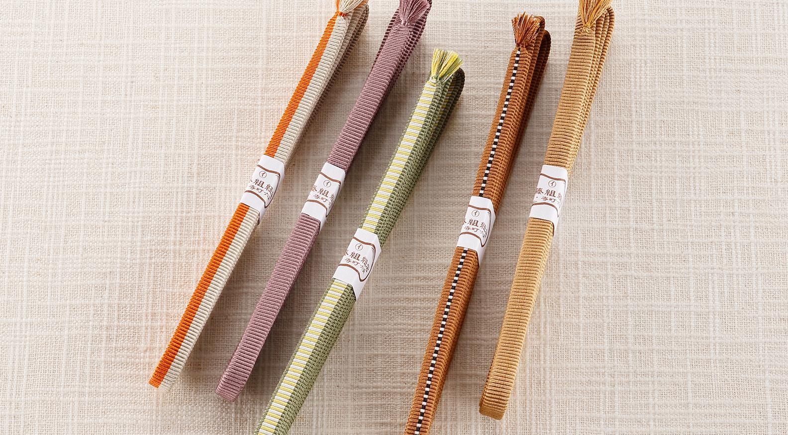 真田紐の帯留用2分 - 伊藤組紐店